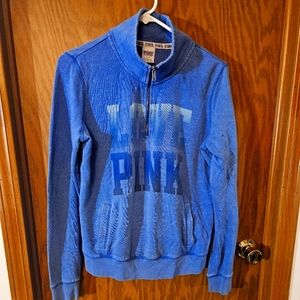 PINK sweater has a tiny hole on left arm